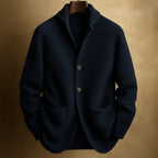 Nico - Men's Collared Button-Front Cardigan