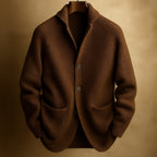 Nico - Men's Collared Button-Front Cardigan