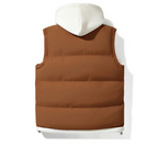 Noel - Men's Hooded Puffer Gilet with Snap Pockets