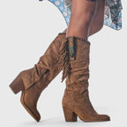 Octavia - Women's Suede Knee-High Boots