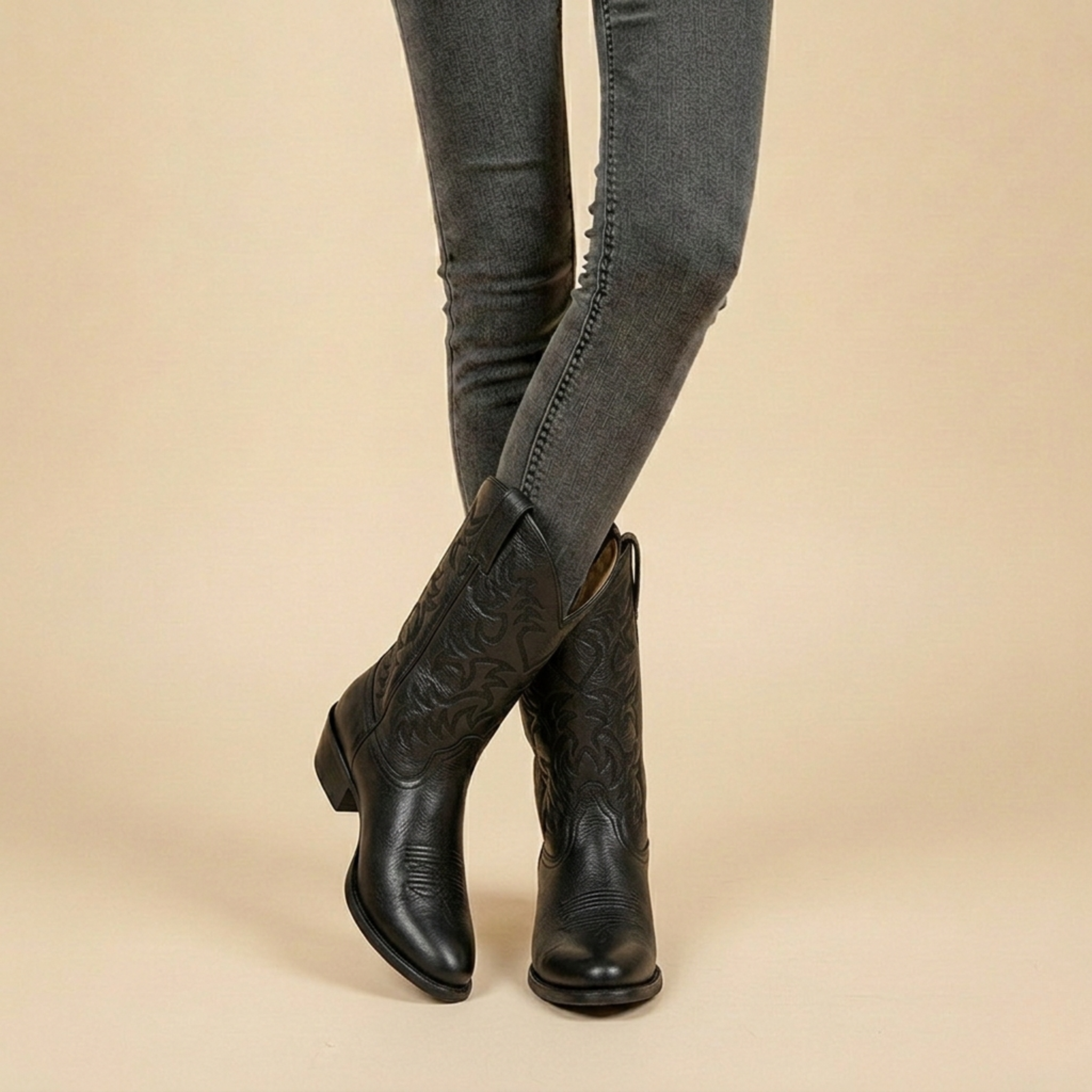 Olivia - Women's Western Leather Cowboy Boot