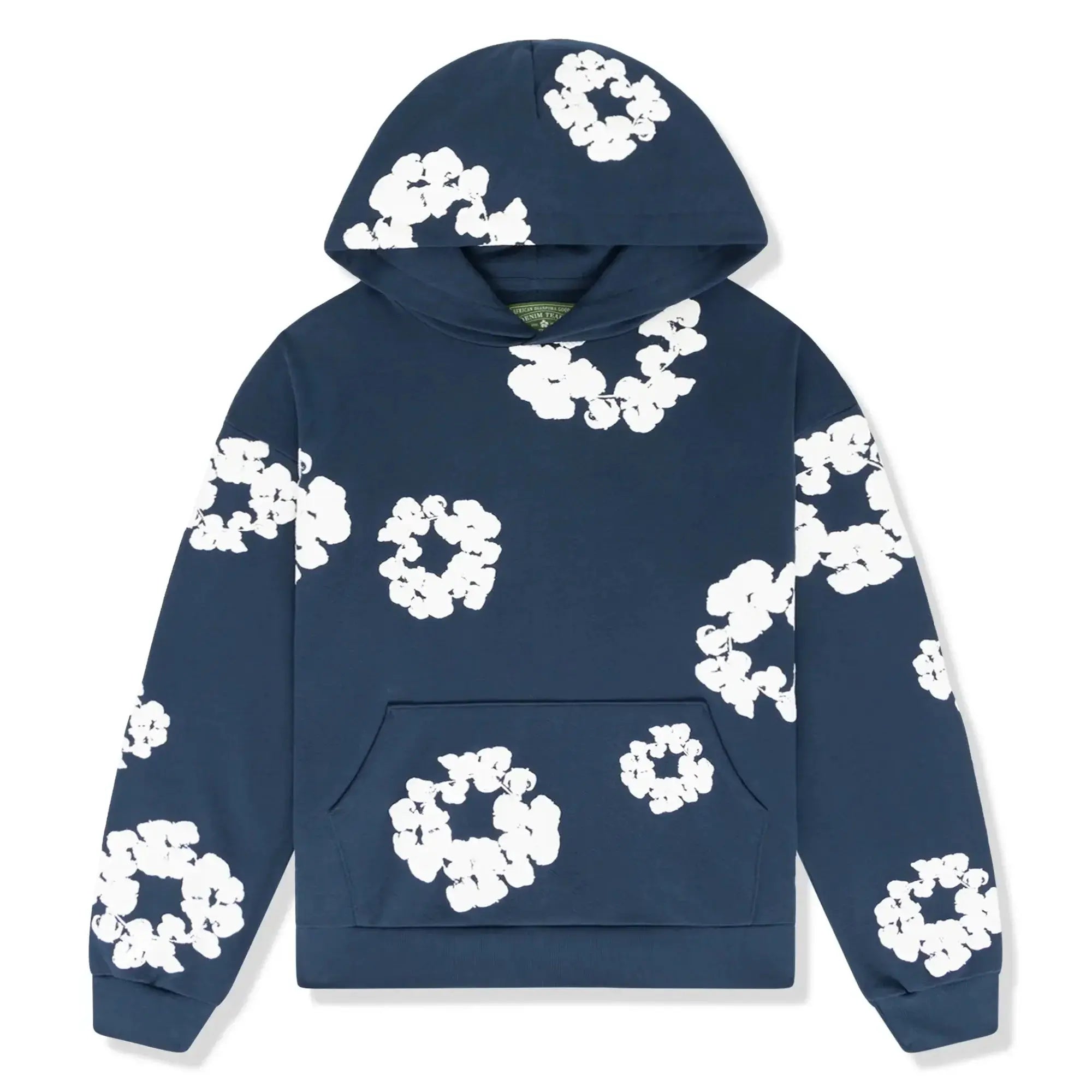 Oriana - Women's Floral Print Drawstring Hoodie and Tapered Joggers