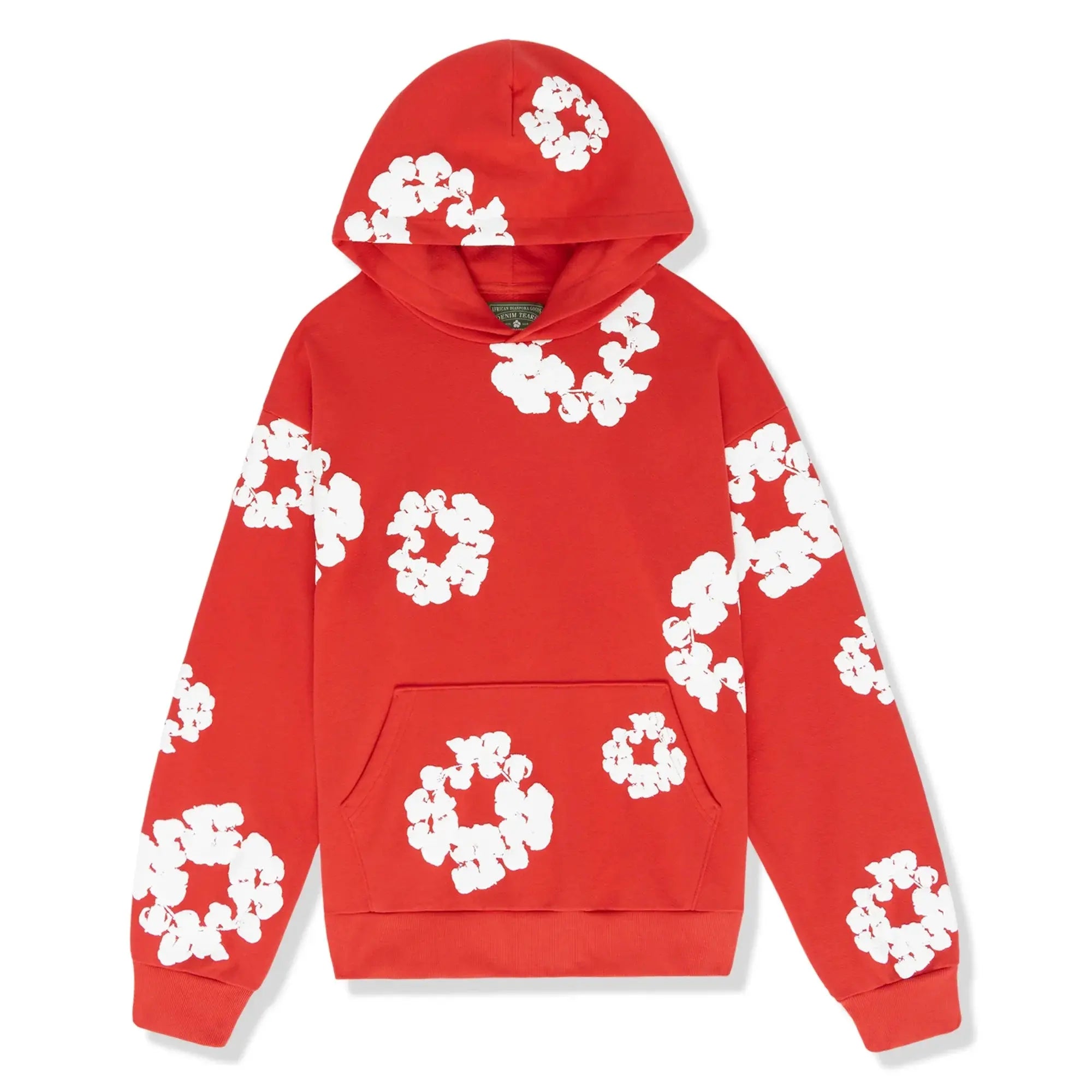 Oriana - Women's Floral Print Drawstring Hoodie and Tapered Joggers