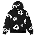 Oriana - Women's Floral Print Drawstring Hoodie and Tapered Joggers