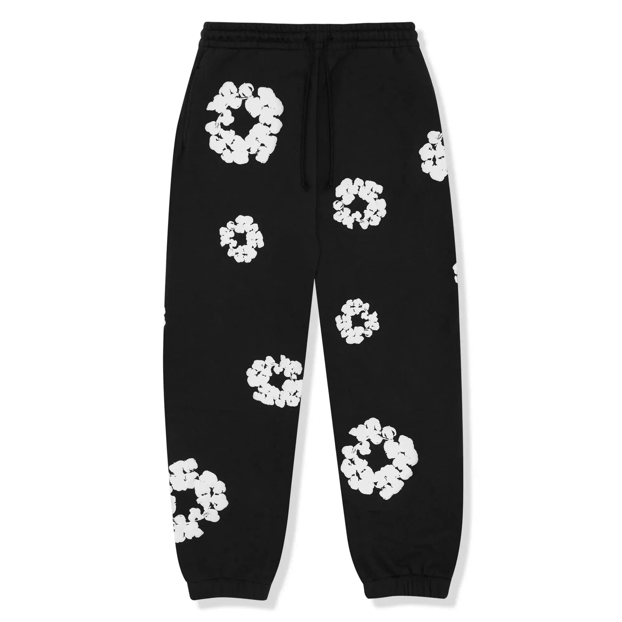 Oriana - Women's Floral Print Drawstring Hoodie and Tapered Joggers