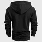 Orson  - Men's Quilted Geometric Hoodie with Quarter-Zip