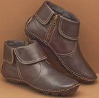 Pam - Women's Leather Zip Ankle Boots