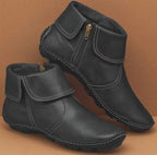 Pam - Women's Leather Zip Ankle Boots