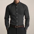 Peter - Men's Button-Down Oxford Shirt with Chest Pocket