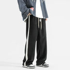 Peter - Men's Corduroy Relaxed-Fit Sweatpants with Side Stripe