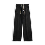 Peter - Men's Corduroy Relaxed-Fit Sweatpants with Side Stripe