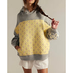 Petra - Women's Quilted Floral Panel Hoodie