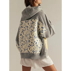 Petra - Women's Quilted Floral Panel Hoodie