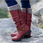 Piper - Women's Calf-Height Buckle Boots