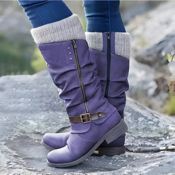 Piper - Women's Calf-Height Buckle Boots