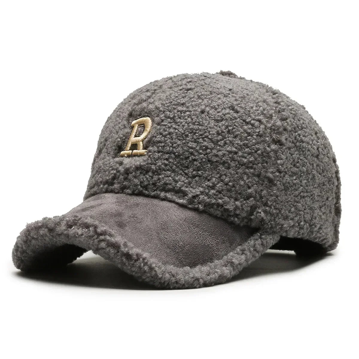 Portia - Sherpa Baseball Cap with Two-Tone Design