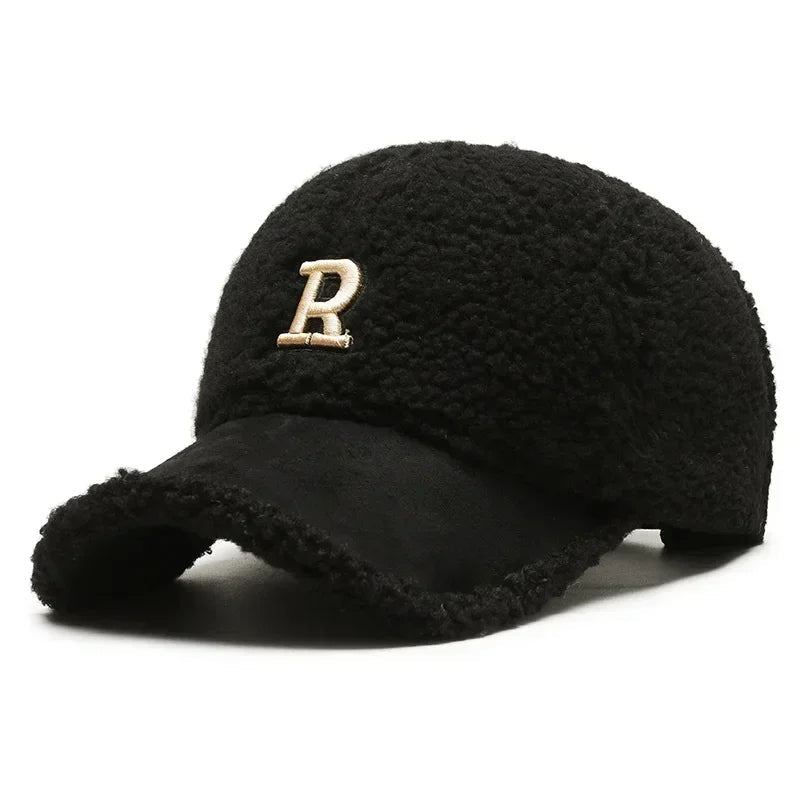 Portia - Sherpa Baseball Cap with Two-Tone Design