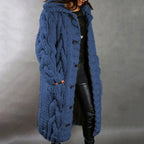 Rachel - Women's Oversized Cable-Knit Cardigan
