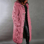 Rachel - Women's Oversized Cable-Knit Cardigan
