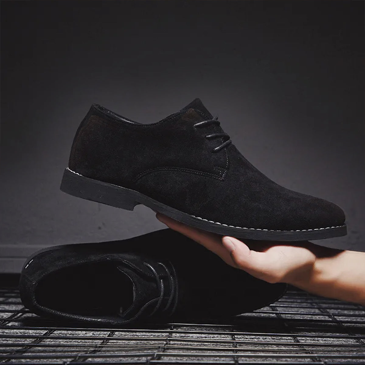 Raphael - Men's Suede Oxford Lace-Up Shoes