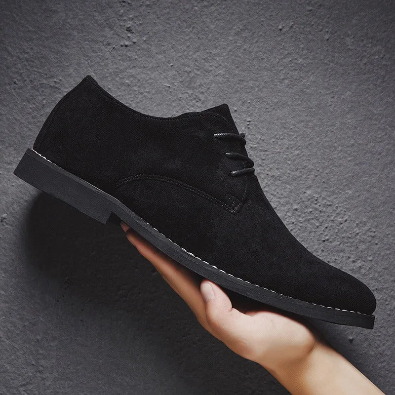 Raphael - Men's Suede Oxford Lace-Up Shoes