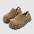 Reginald - Men's Matte Loafers with Plush Faux-Fur Lining
