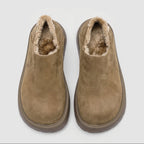 Reginald - Men's Matte Loafers with Plush Faux-Fur Lining