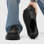 Reginald - Men's Matte Loafers with Plush Faux-Fur Lining