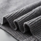 Riku - Men's Cashmere Zip Cardigan with Ribbed Trim