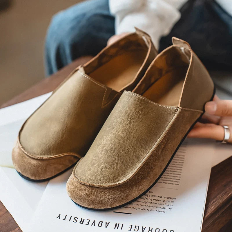 Riley - Men's Suede & Leather Slip-On Loafers