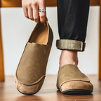 Riley - Men's Suede & Leather Slip-On Loafers