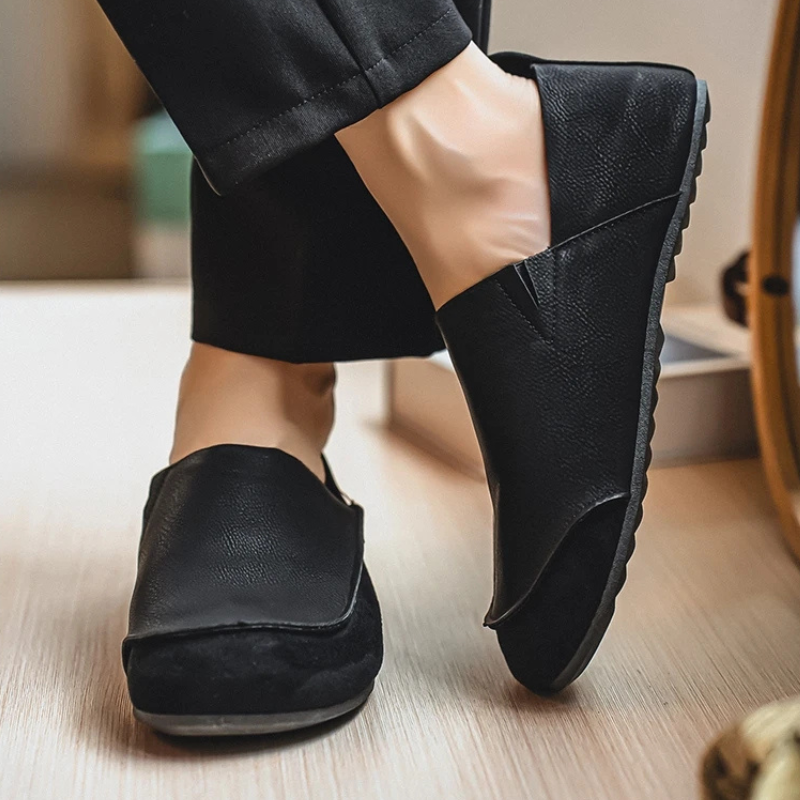Riley - Men's Suede & Leather Slip-On Loafers
