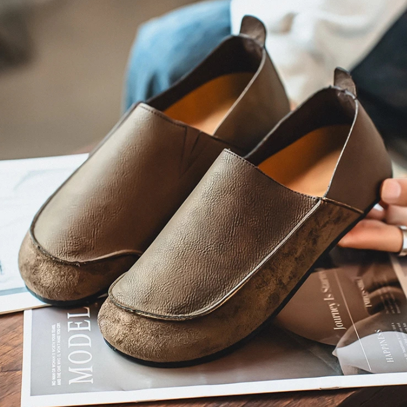 Riley - Men's Suede & Leather Slip-On Loafers