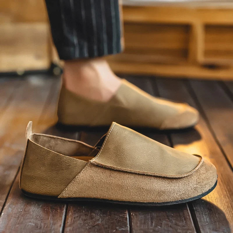 Riley - Men's Suede & Leather Slip-On Loafers