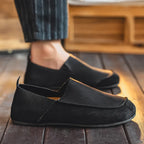 Riley - Men's Suede & Leather Slip-On Loafers