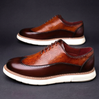 Rodger - Men's Lace-Up Oxfords with Textured Leather