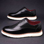 Rodger - Men's Lace-Up Oxfords with Textured Leather