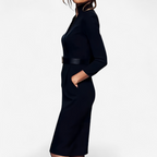 Sabrina - Women's Belted Wrap Dress with Three-Quarter Sleeves