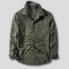 Tobias - Men's Cotton Canvas Cargo Shirt with Chest Pockets