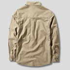 Tobias - Men's Cotton Canvas Cargo Shirt with Chest Pockets