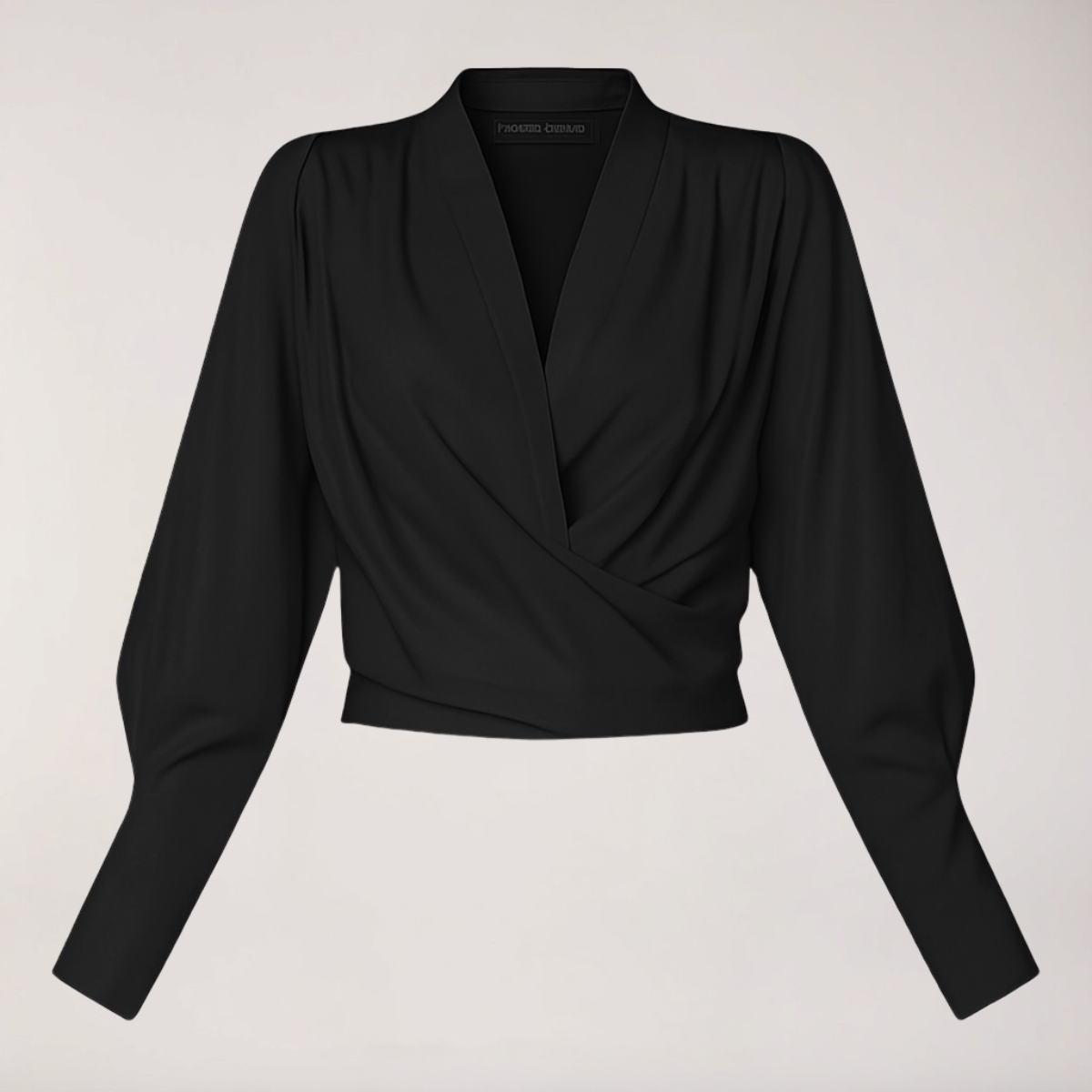 Vianne - Women's V-Neck Blouse with Voluminous Puff Sleeves